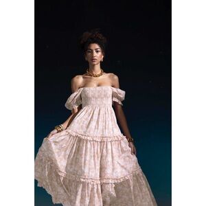 ✨ Caroline Constas Zuri Dress in Blush Summer Floral ✨